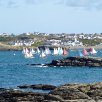 The start of the race to Holyhead in Trearddur Bay